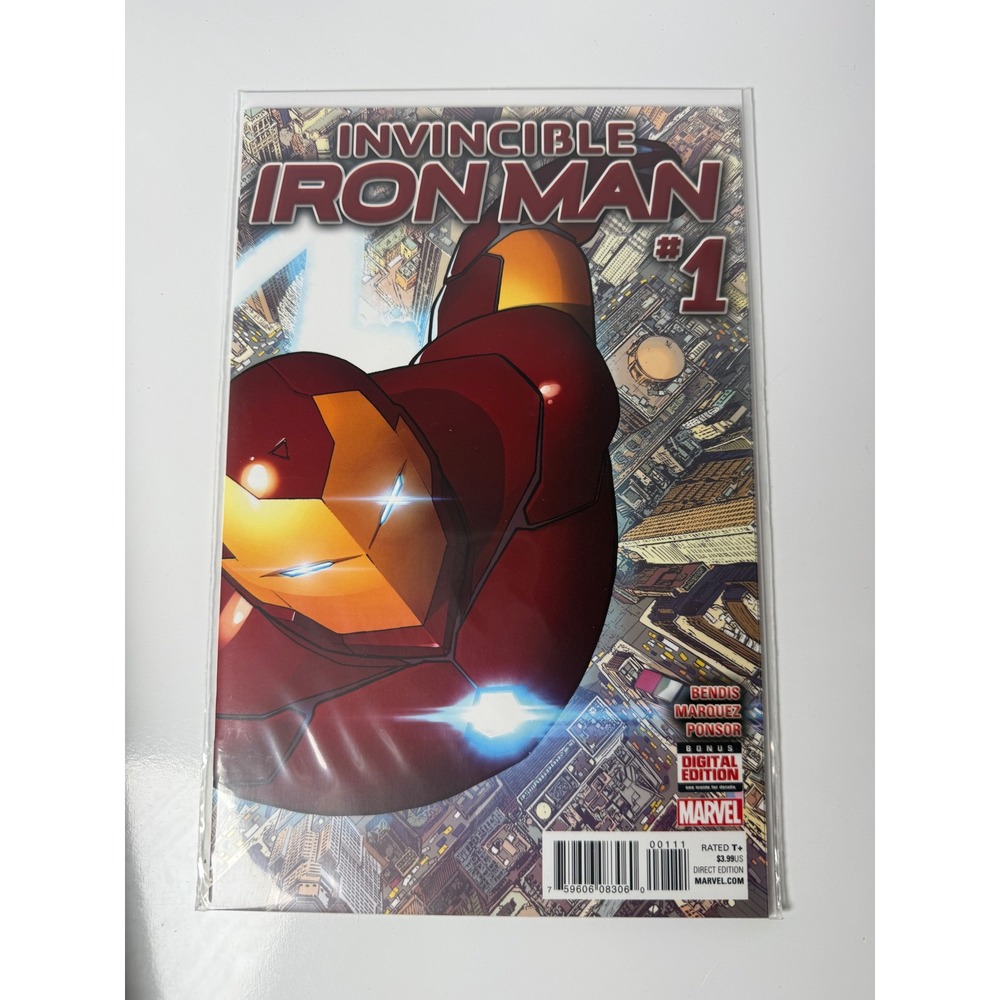 Invincible Iron Man 1 Marvel Comics 2015‎ Bendis Marquez New Armor Modern Age